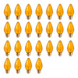 Bulbrite 861972 25W Incandescent F15 Light Bulb Amber Dimmable E26 130V 25PK