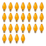 Bulbrite 861972 25W Incandescent F15 Light Bulb Amber Dimmable E26 130V 25PK