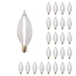Bulbrite 861974 25W Incandescent C11 Light Bulb Dimmable E12 160 Lumens 130V 25PK