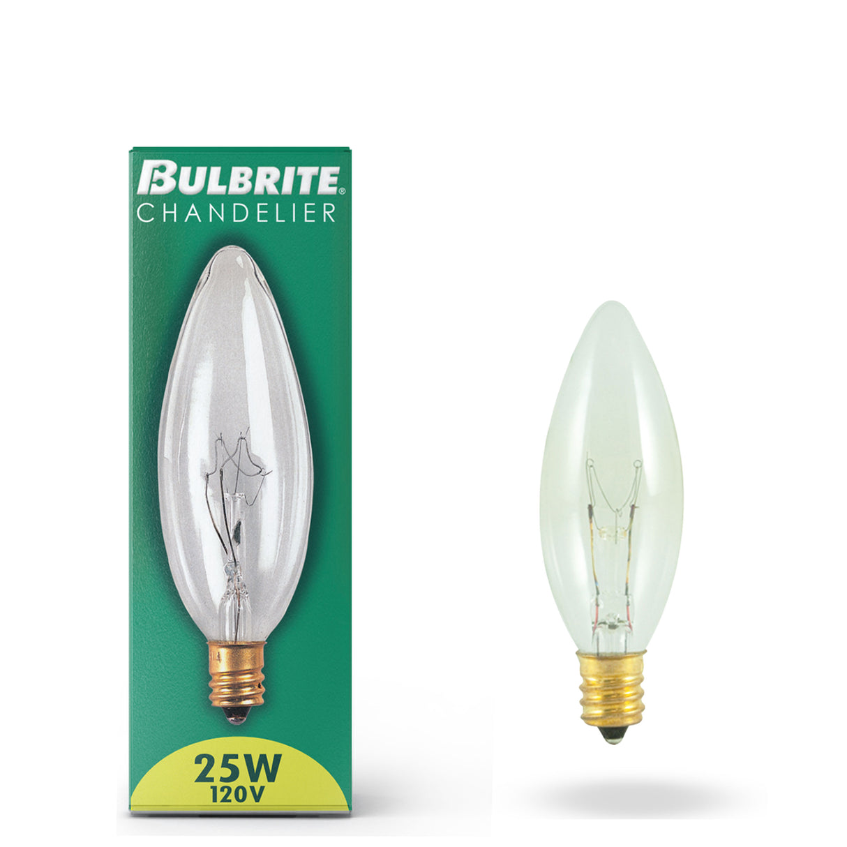 Bulbrite 861248 25W B10 CLEAR E12 130V-50PK