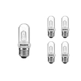 Bulbrite 861992 75W Halogen T8 Light Bulb 2900K Dimmable E26 1150 Lumens 120V 5PK