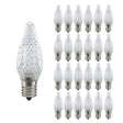 Bulbrite 862030 Bulbrite Pack of (25) 0.6 Watt Clear C9 LED Light Bulbs Intermediate (E17) Base, 2700K Warm White Light