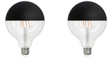 Bulbrite 862064 6W LED G40 Light Bulb 2700K Dimmable E26 500 Lumens 120V 2PK
