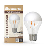 Bulbrite 862065 5W LED A19 Light Bulb 2700K Dimmable E26 400 Lumens 120V 4PK