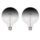 Bulbrite 862110 Bulbrite LED Filament Pack of (2) 4.5 Watt Dimmable G40 Light Bulb with Clear/Smoke Glass Finish and Medium (E26) Base - 3000K (Soft White Light), 200 Lumens