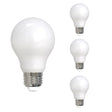 Bulbrite 862304 7W LED A19 Light Bulb 4000K Dimmable E26 800 Lumens 120V 4PK
