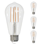 Bulbrite 862311 8.5W LED ST18 Light Bulb 4000K Dimmable E26 800 Lumens 120V 4PK
