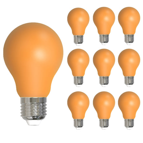 Bulbrite 862313 25-Watt Equivalent Ceramic Amber Color A19 Weatherproof Outdoor E26 Medium Base LED Light Bulb
