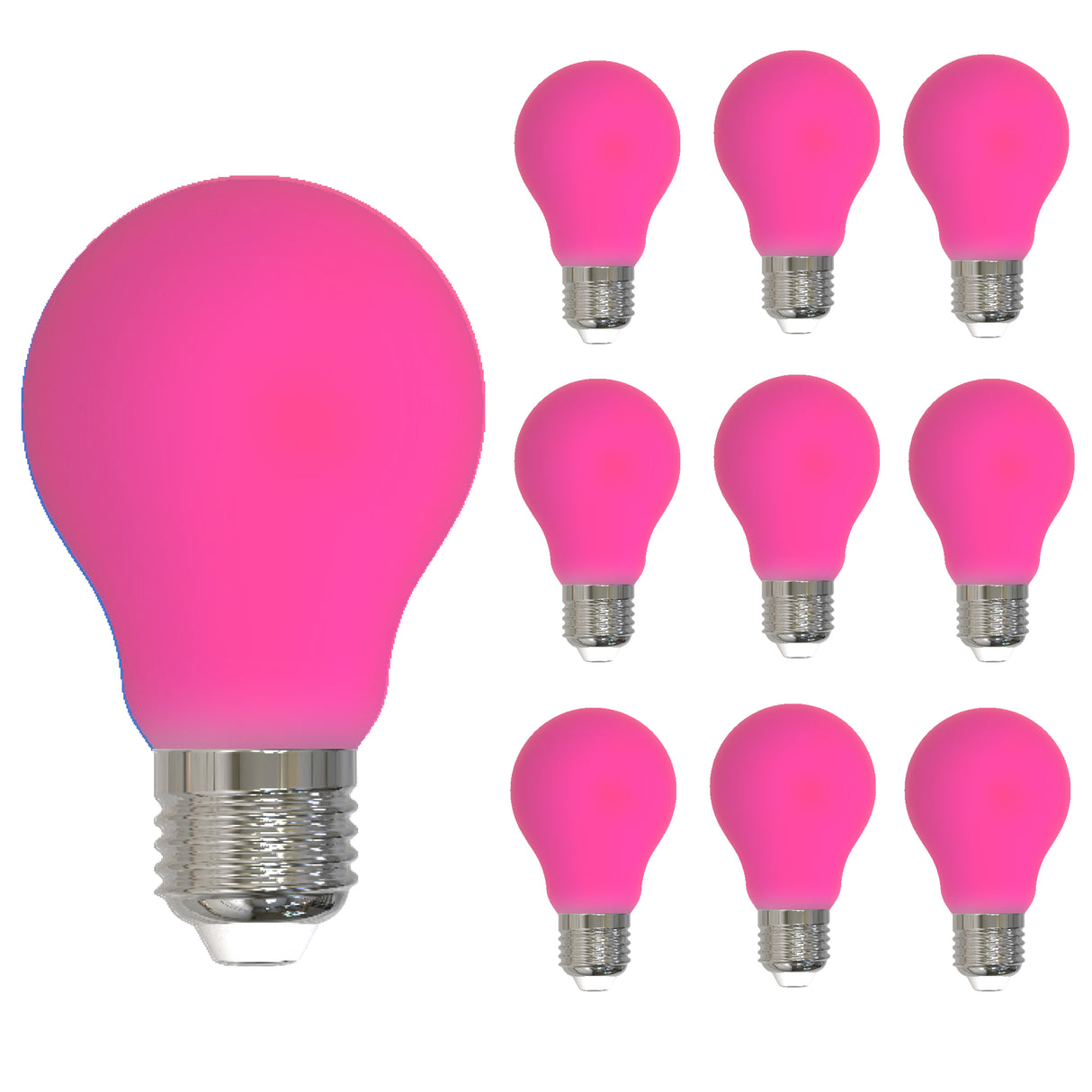 Bulbrite 862317 25-Watt Equivalent Ceramic Pink Color A19 Weatherproof Outdoor E26 Medium Base 
LED Light Bulb