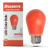 Bulbrite 862318 25-Watt Equivalent Ceramic Red Color S14 Weatherproof Outdoor E26 Medium Base 
LED Light Bulb