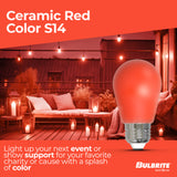 Bulbrite 862318 25-Watt Equivalent Ceramic Red Color S14 Weatherproof Outdoor E26 Medium Base 
LED Light Bulb