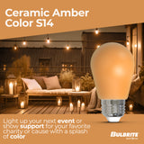 Bulbrite 862319 25-Watt Equivalent Ceramic Amber Color S14 Weatherproof Outdoor E26 Medium Base 
LED Light Bulb