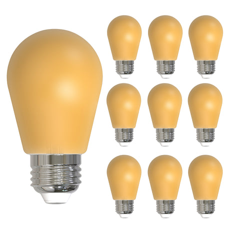 Bulbrite 862320 25-Watt Equivalent Ceramic Yellow Color S14 Weatherproof Outdoor E26 Medium Base 
LED Light Bulb