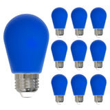 Bulbrite 862322 25-Watt Equivalent Ceramic Blue Color S14 Weatherproof Outdoor E26 Medium Base 
LED Light Bulb