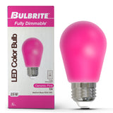 Bulbrite 862323 25-Watt Equivalent Ceramic Pink Color S14 Weatherproof Outdoor E26 Medium Base 
LED Light Bulb