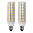 Bulbrite 862641 6.5W LED T6 Light Bulb 3000K Dimmable E11 700 Lumens 120V 2PK