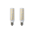 Bulbrite 862643 6.5W LED T6 Light Bulb 3000K Dimmable E12 700 Lumens 120V 2PK
