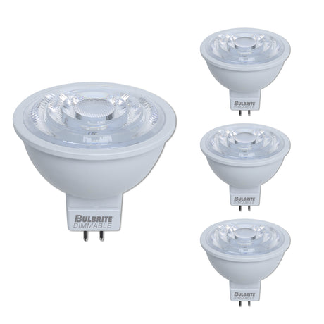 Bulbrite 862947 LED 7 Watt MR16 Light Bulb with a GU5.3 Base - 2700K (Warm White Light) 570 Lumens-4PK