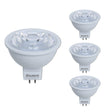 Bulbrite 862949 LED 7 Watt MR16 Light Bulb with a GU5.3 Base - 3000K (Soft White Light) 570 Lumens-4PK
