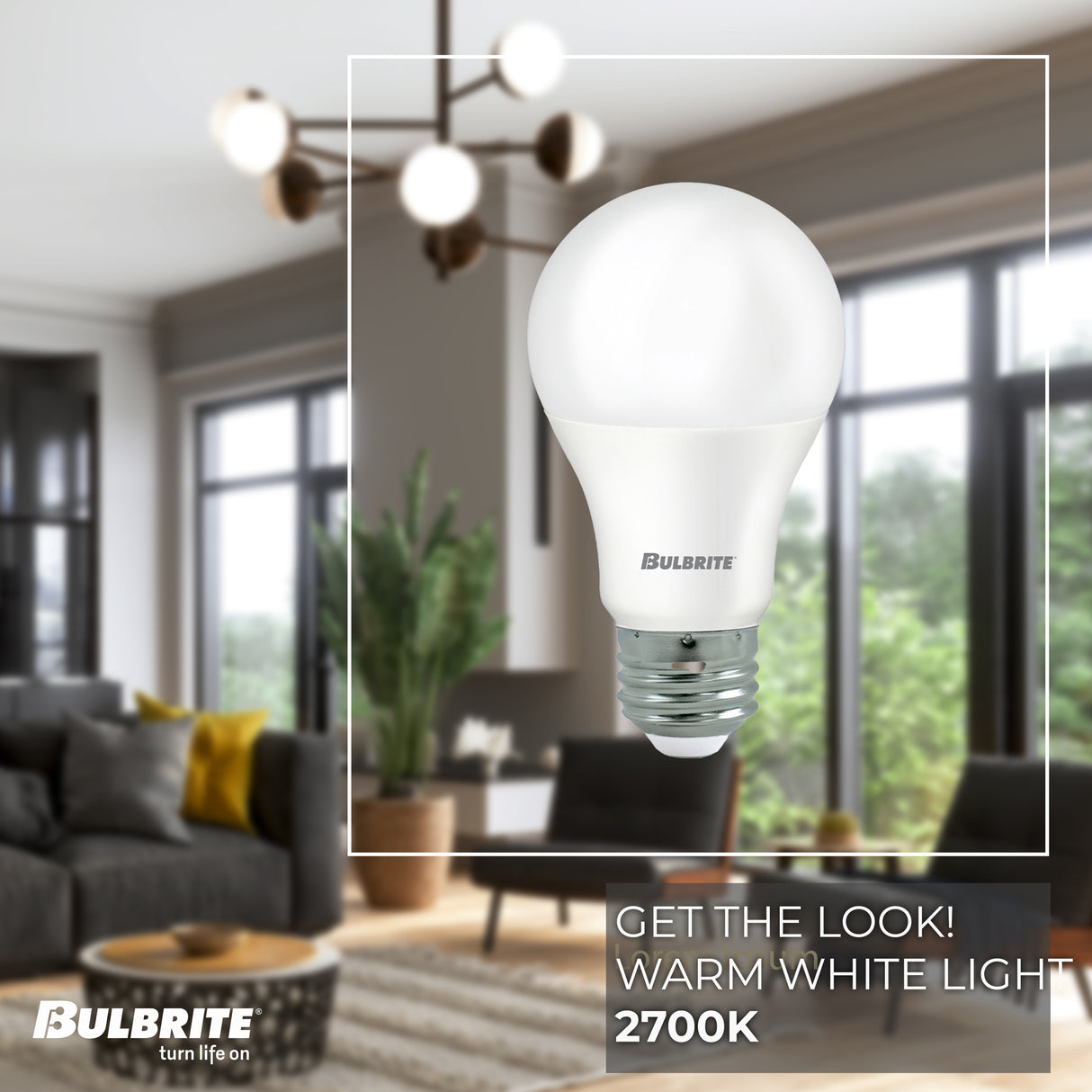 Bulbrite 862741 Bulbrite LED Filament Pack of (4) 5/9/14 Watt Non-Dimmable A21 Omni-Directional Light Bulbs with Frost Finish and Medium (E26) Base - 3000K (Soft White Light), 450/800/1600 Lumens