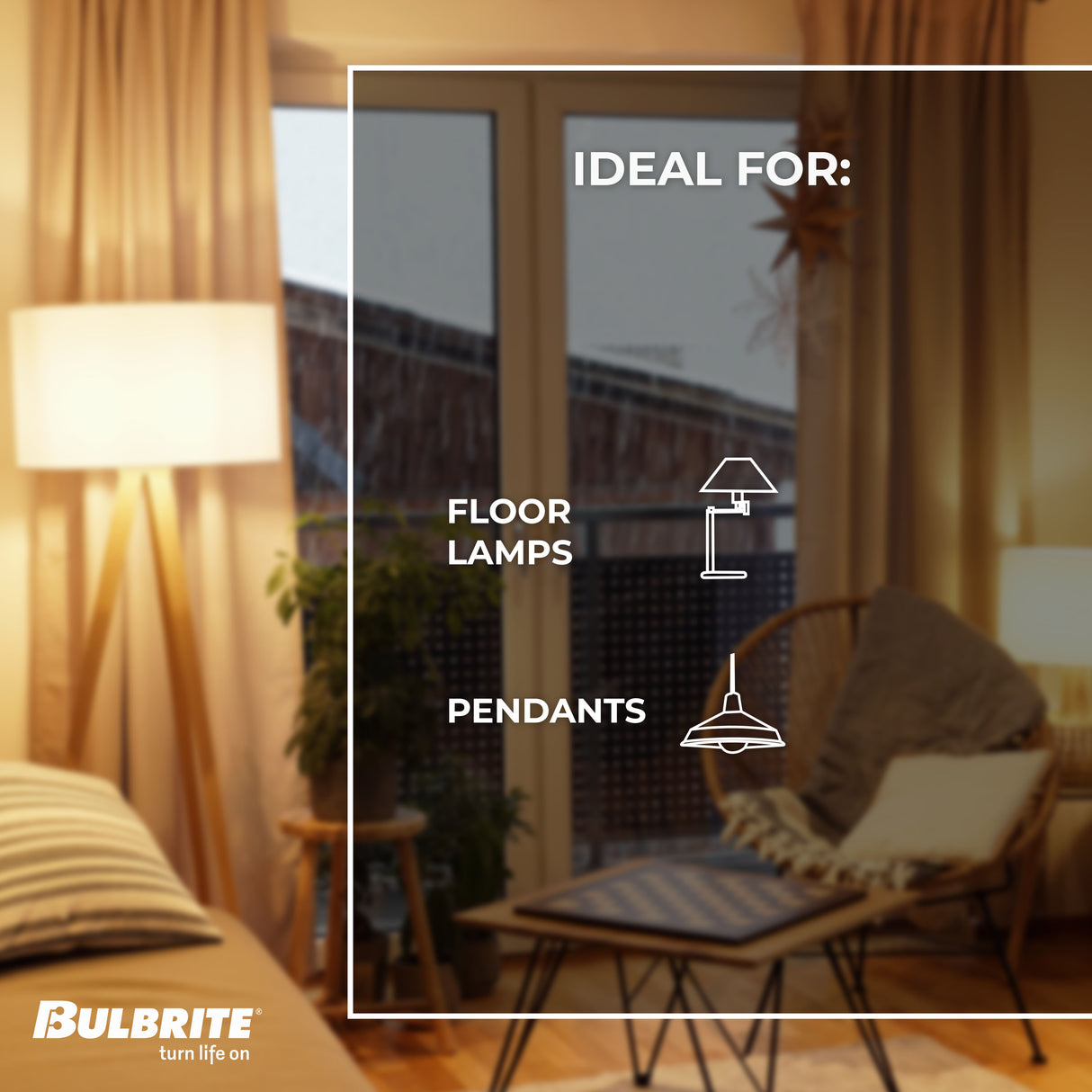 Bulbrite 862741 Bulbrite LED Filament Pack of (4) 5/9/14 Watt Non-Dimmable A21 Omni-Directional Light Bulbs with Frost Finish and Medium (E26) Base - 3000K (Soft White Light), 450/800/1600 Lumens