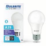 Bulbrite 862741 Bulbrite LED Filament Pack of (4) 5/9/14 Watt Non-Dimmable A21 Omni-Directional Light Bulbs with Frost Finish and Medium (E26) Base - 3000K (Soft White Light), 450/800/1600 Lumens
