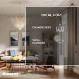 Bulbrite 862928 Bulbrite LED 3 Watt Dimmable T9 7.5‘’ Light Bulb with a Clear Finish and a Medium Screw E26 - 3000K (Soft White Light) 250 lumens