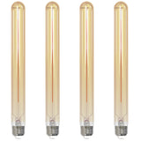 Bulbrite 862773 Bulbrite LED Filament Pack of (4) 5 Watt Dimmable 11 Inch T9 Light Bulb with Antique Glass Finish and Medium (E26) Base - 2100K (Amber Light), 300 Lumens