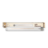 Bulbrite 862774 Bulbrite LED Filament Pack of (4) 5 Watt Dimmable 11 Inch T9 Light Bulb with Clear Glass Finish and Medium (E26) Base - 2700K (Warm White Light), 350 Lumens