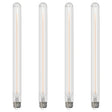 Bulbrite 862778 Bulbrite LED Filament Pack of (4) 5 Watt Dimmable 15 Inch T9 Light Bulb with Clear Glass Finish and Medium (E26) Base - 3000K (Soft White Light), 400 Lumens