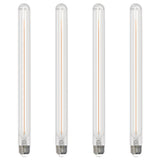 Bulbrite 862778 Bulbrite LED Filament Pack of (4) 5 Watt Dimmable 15 Inch T9 Light Bulb with Clear Glass Finish and Medium (E26) Base - 3000K (Soft White Light), 400 Lumens