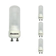 Bulbrite 862794 Bulbrite Pack of (4) 50 Watt Dimmable Halogen DJD Light Bulbs with Frost Glass Finish and Twist & Lock Bi-Pin (GU10) Base, 650 Lumens