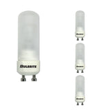 Bulbrite 862794 Bulbrite Pack of (4) 50 Watt Dimmable Halogen DJD Light Bulbs with Frost Glass Finish and Twist & Lock Bi-Pin (GU10) Base, 650 Lumens