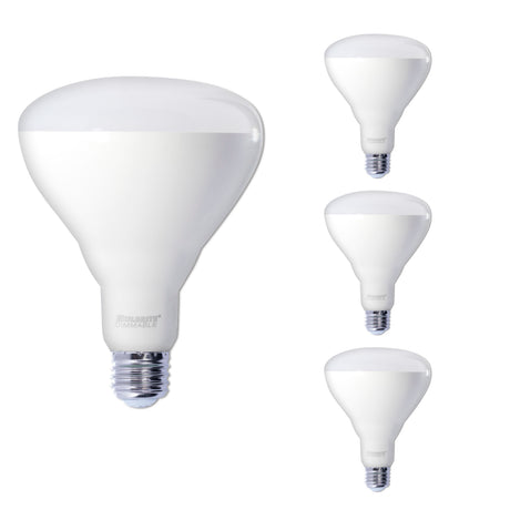 Bulbrite 862963 Bulbrite LED Filament 15 Watt Dimmable BR40 Light Bulb with Frost Glass Finish and Medium (E26) Base - 2700K (Warm White Light), 1400 Lumens-4PK