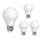 Bulbrite 862829 Bulbrite LED Filament Pack of (4) 9 Watt Dimmable A19 Light Bulb with Milky Glass Finish and Medium (E26) Base - 2700K (Warm White Light), 1100 Lumens