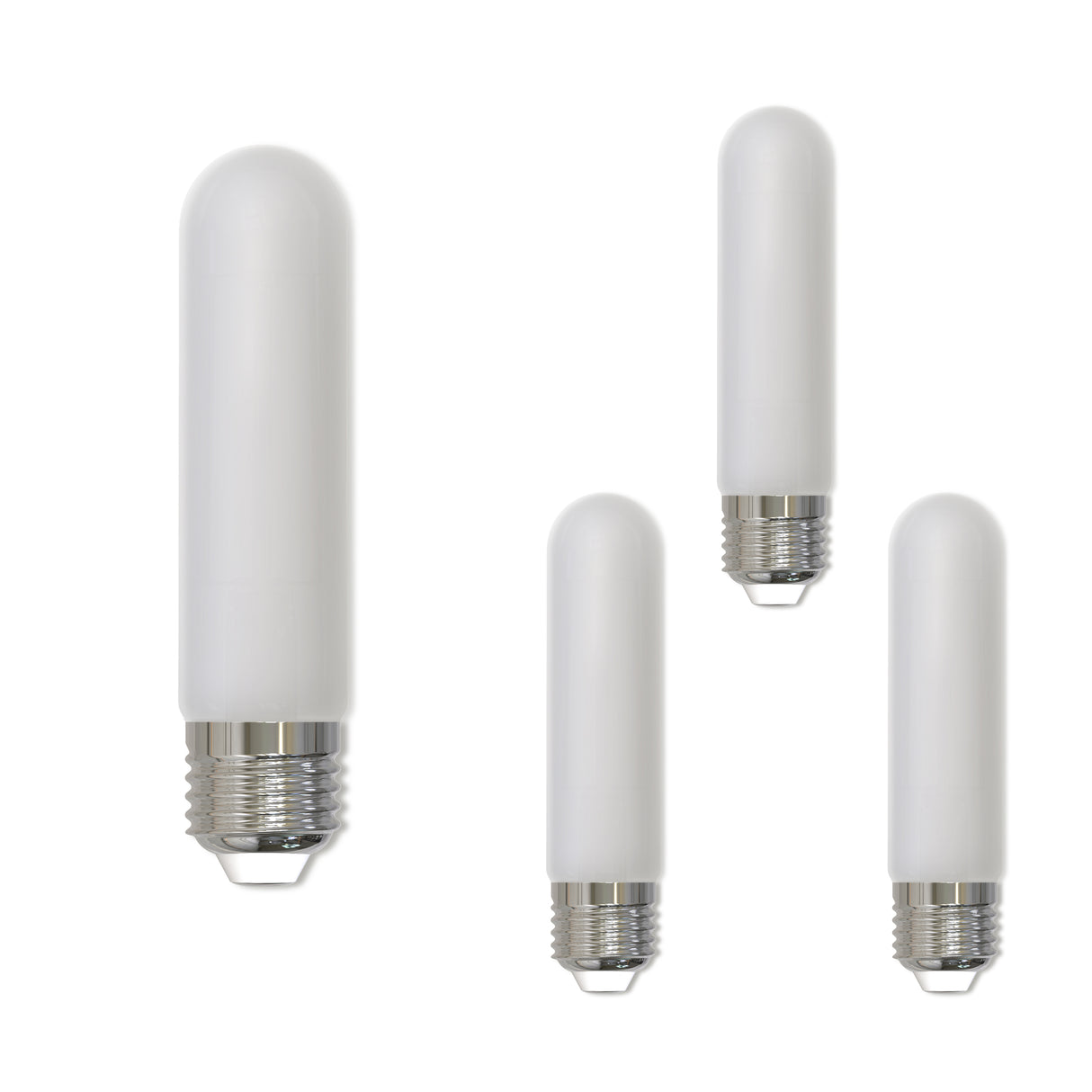 Bulbrite 862834 Bulbrite LED Filament Pack of (4) 5 Watt Dimmable 5 Inch T9 Light Bulb with Frost Glass Finish and Medium (E26) Base - 3000K (Soft White Light), 450 Lumens