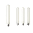 Bulbrite 862835 Bulbrite LED Filament Pack of (4) 5 Watt Dimmable 7 Inch T9 Light Bulb with Frost Glass Finish and Medium (E26) Base - 2700K (Warm White Light), 350 Lumens