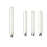 Bulbrite 862836 Bulbrite LED Filament Pack of (4) 5 Watt Dimmable 7 Inch T9 Light Bulb with Frost Glass Finish and Medium (E26) Base - 3000K (Soft White Light), 350 Lumens