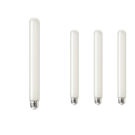 Bulbrite 862838 Bulbrite LED Filament Pack of (4) 5 Watt Dimmable 11 Inch T9 Light Bulb with Frost Glass Finish and Medium (E26) Base - 3000K (Soft White Light), 400 Lumens