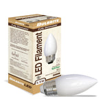Bulbrite 862935 Bulbrite LED 5.5 Watt Dimmable B11 Light Bulb with a Milky Finish and a Medium Screw E26 - 3000K (Soft White Light) 500 lumens