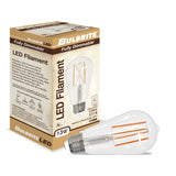 Bulbrite 862100 Bulbrite LED Filament Pack of (4) 13 Watt Dimmable ST18 Light Bulb with Clear Glass Finish and Medium (E26) Base - 5000K (Soft Daylight Light), 1400 Lumens