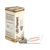 Bulbrite 862860 Bulbrite LED Filament Pack of (4) 4.5 Watt Dimmable T6SL Light Bulbs with a Clear Finish and Candelabra (E12) Base - 3000K (Soft White Light), 400 Lumens