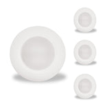 Bulbrite 862897 14W LED 7" ROUND DISC LIGHT 3000K WHITE ALUMINUM WITH PIGTAIL-4PK