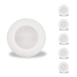 Bulbrite 862898 14W LED 7" ROUND DISC LIGHT 3000K WHITE ALUMINUM WITH PIGTAIL-6PK