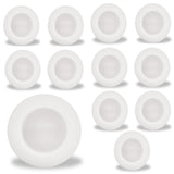 Bulbrite 862899 14W LED 7" ROUND DISC LIGHT 3000K WHITE ALUMINUM WITH PIGTAIL-12PK