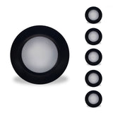 Bulbrite 862901 14W LED 7" ROUND DISC LIGHT 3000K BLACK ALUMINUM WITH PIGTAIL-6PK
