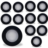 Bulbrite 862902 14W LED 7" ROUND DISC LIGHT 3000K BLACK ALUMINUM WITH PIGTAIL-12PK
