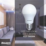 Bulbrite 862941 Bulbrite LED 9 Watt Dimmable A19 Light Bulb with a Frost Finish and a Medium Screw E26 - 3000K (Soft White Light) 800 lumens