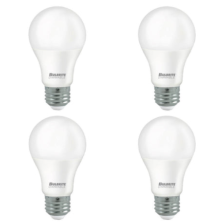 Bulbrite 862980 15W LED A19 100W EQUIV PREMIUM DIMMABLE 3000K E26 120V 4PK