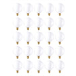 Bulbrite 863011 Bulbrite Incandescent 15 Watt G16.5 Light Bulbs with a White Finish and Candelabra Screw (E12) Base, 2700K (Warm White Light)